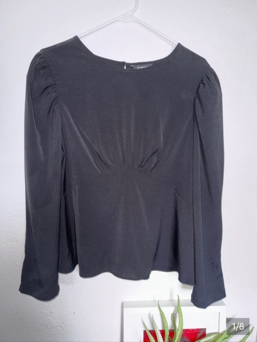 Express Black Long Sleeve Blouse